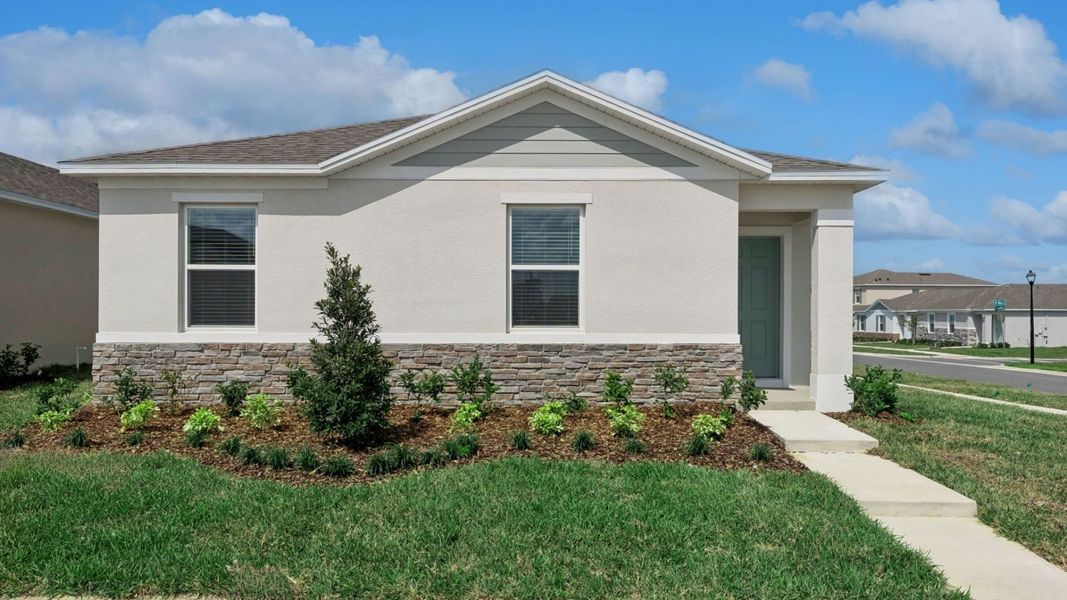 Front exterior of a home in the Kindred community, located in Kissimmee, FL (Image 28).