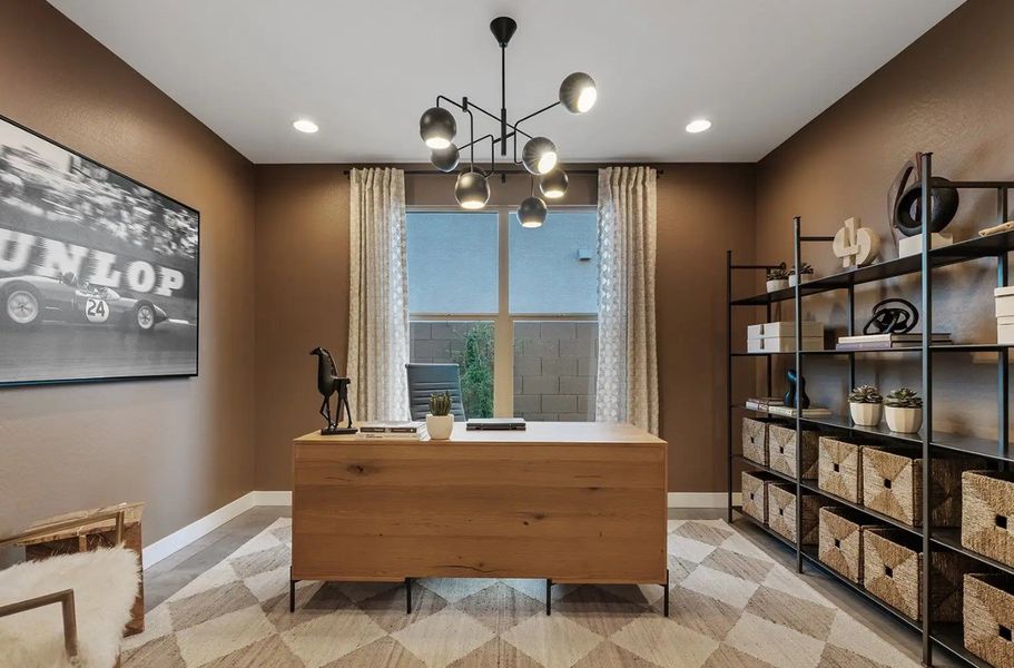 Furnished interior in a model home at Saddleback in Peoria (Image 11).