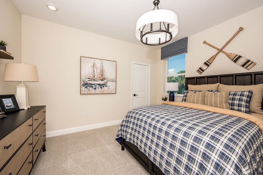 Furnished interior in a model home at Estates at Lake Jesup in Sanford (Image 9).