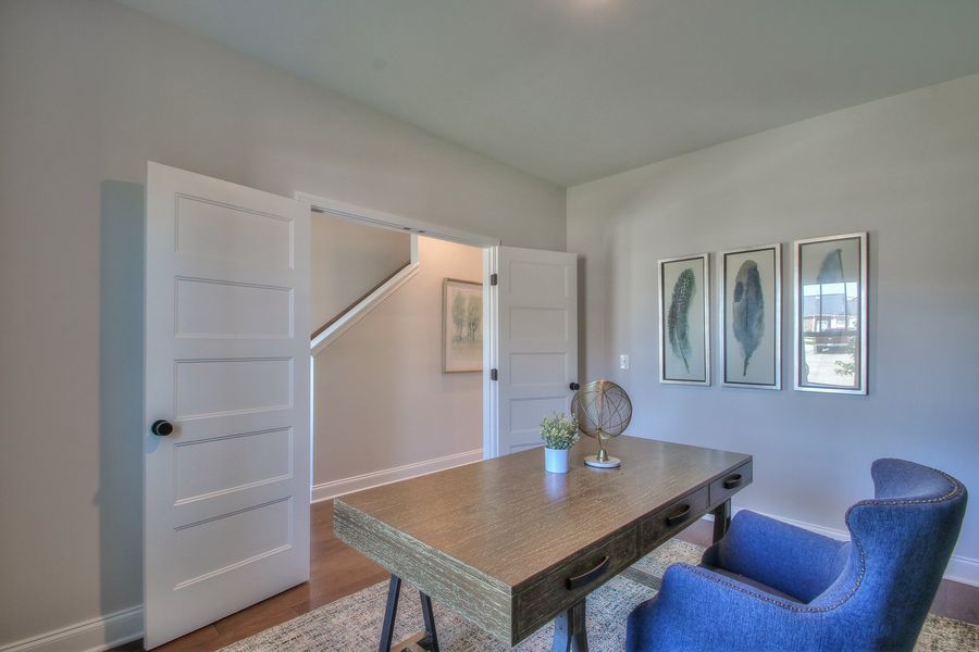 Furnished interior in a model home at The Preserve at Belle Pointe in Lebanon (Image 5).