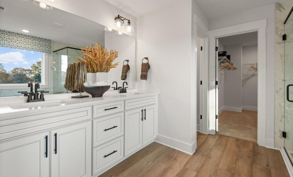 Furnished interior in a model home at Alexander Landing in Mint Hill (Image 29). Furnished interior in a model home at Alexander Landing in Mint Hill (Image 29).