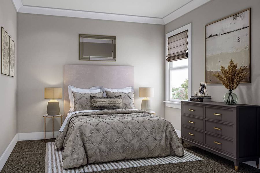 Furnished interior in a model home at Chatham Park in Pittsboro (Image 10).