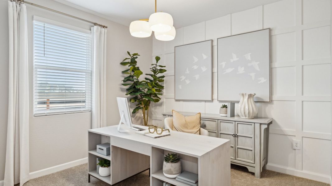 Furnished interior in a model home at Radiance at Superstition Vistas in Apache Junction (Image 65).