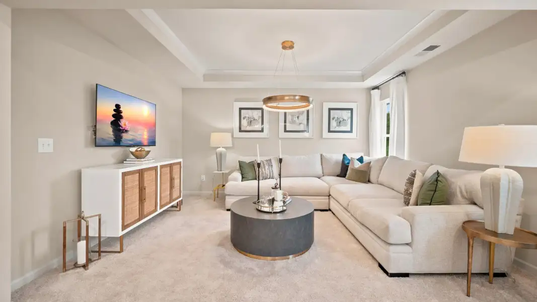 Furnished interior in a model home at Ambrosia in Stockbridge (Image 5).