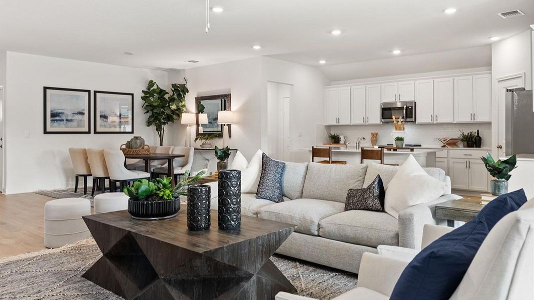 Furnished interior in a model home at Riverview in Georgetown (Image 29).