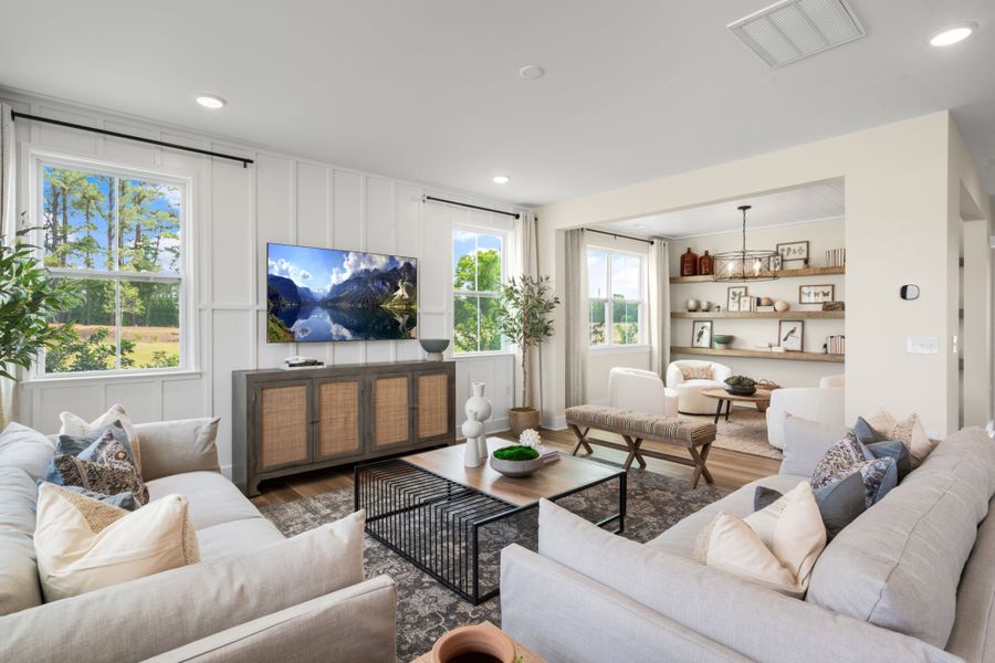 Furnished interior in a model home at Madison Park in Lillington (Image 13).