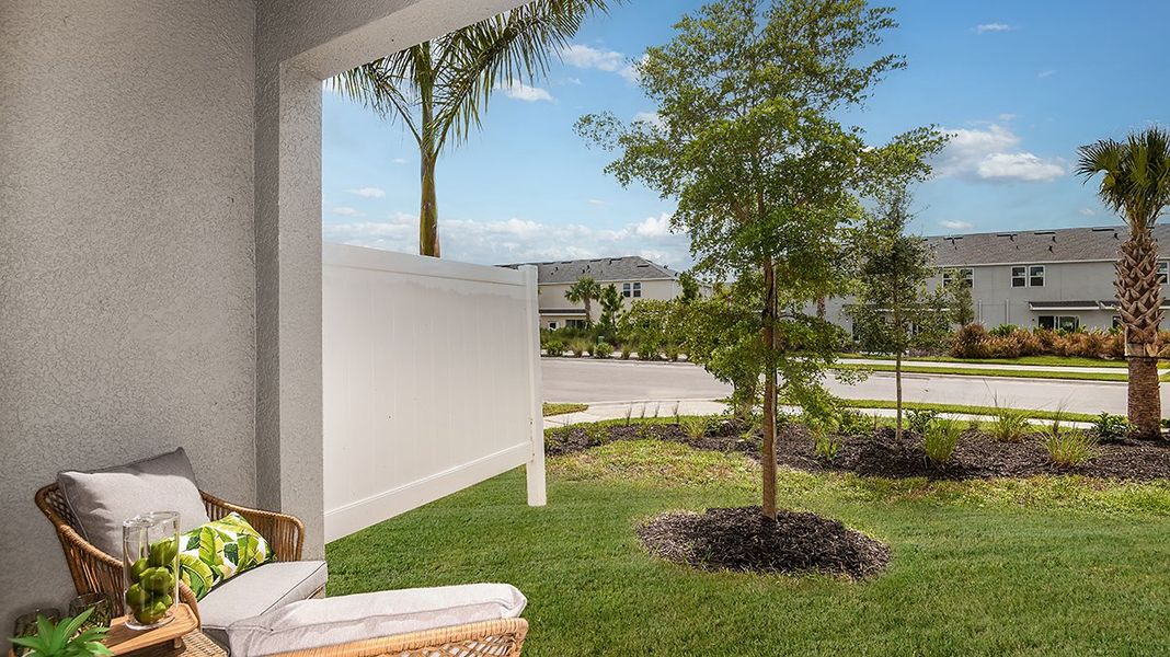 Exterior details of a home in The Townhomes at Skye Ranch, Sarasota (Image 20).
