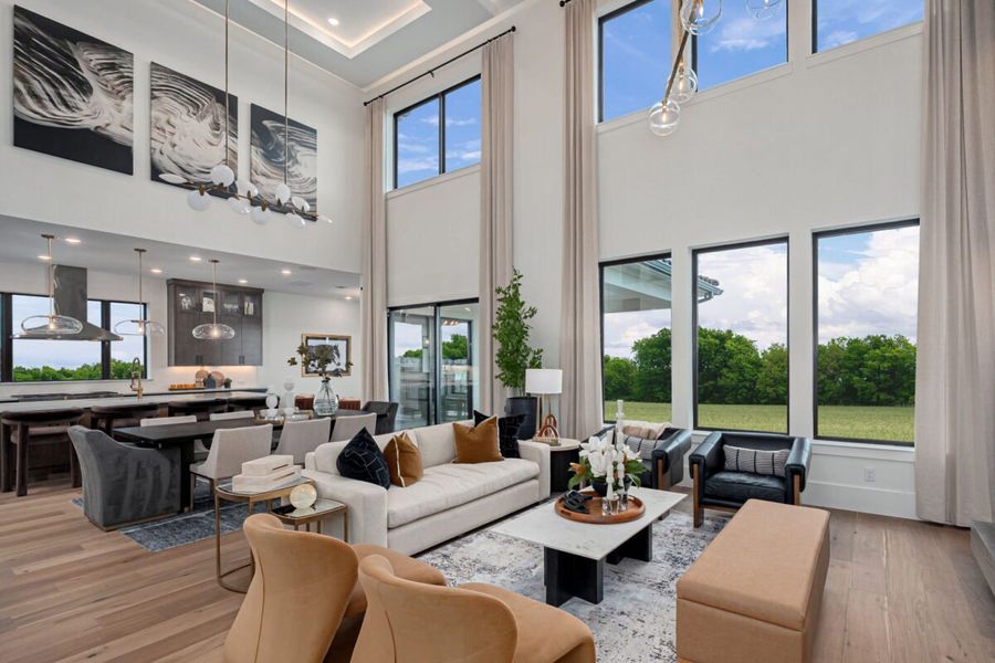 Furnished interior in a model home at Fields - Brookside North in Frisco (Image 6). Furnished interior in a model home at Fields - Brookside North in Frisco (Image 6).