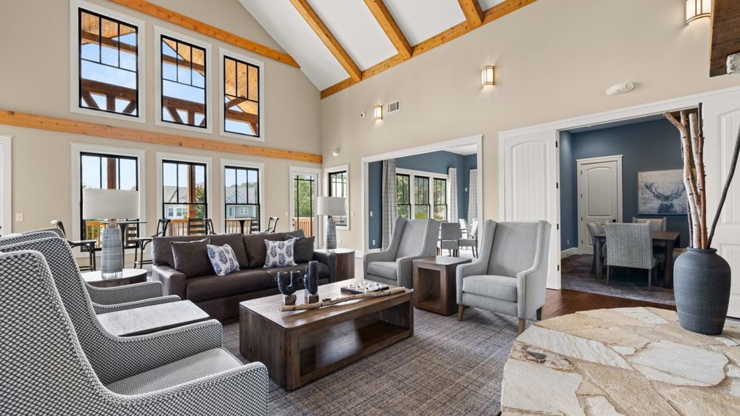 Furnished interior in a model home at Mountain Park in Dahlonega (Image 40).