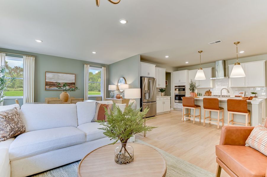 Furnished interior in a model home at Orchid Ridge at The Hive in North Augusta (Image 34).