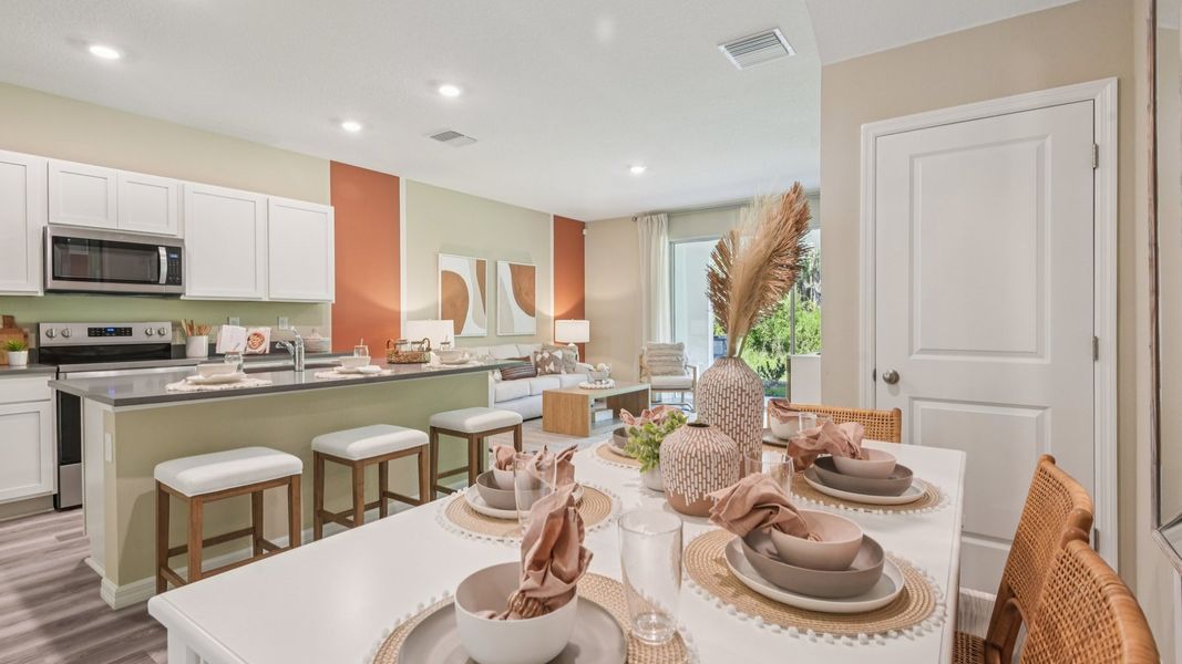 Furnished interior in a model home at Sanctuary at Citrus Park in Tampa (Image 12).