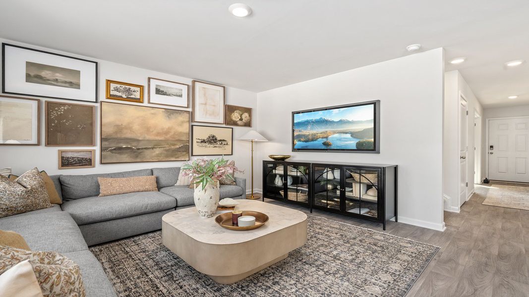 Furnished interior in a model home at Fiddlers Landing in Winston-Salem (Image 15).