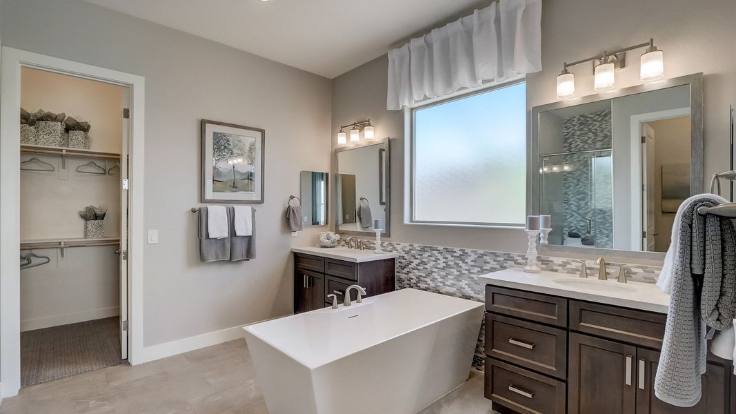 Furnished interior in a model home at Canyon Views - Hacienda in Litchfield Park (Image 16).