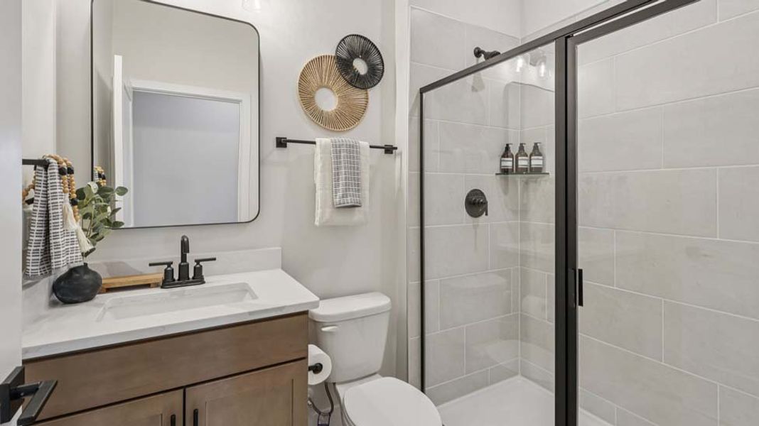 Furnished interior in a model home at Laurelbrook in Sherrills Ford (Image 41).