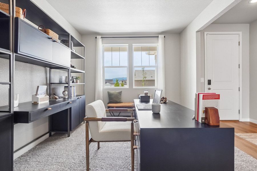 Furnished interior in a model home at Aspen Ranch in Fountain (Image 7).