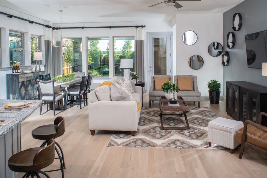 Furnished interior in a model home at Elements at Viridian - Signature Series in Arlington (Image 18).