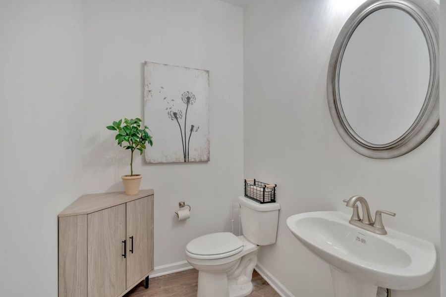 Furnished interior in a model home at Meadow Pines in Dallas (Image 22).