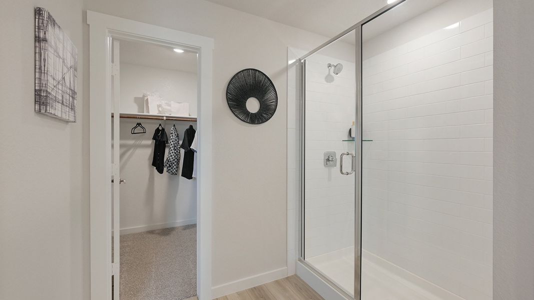 Furnished interior in a model home at Midtown Reserve in College Station (Image 16).