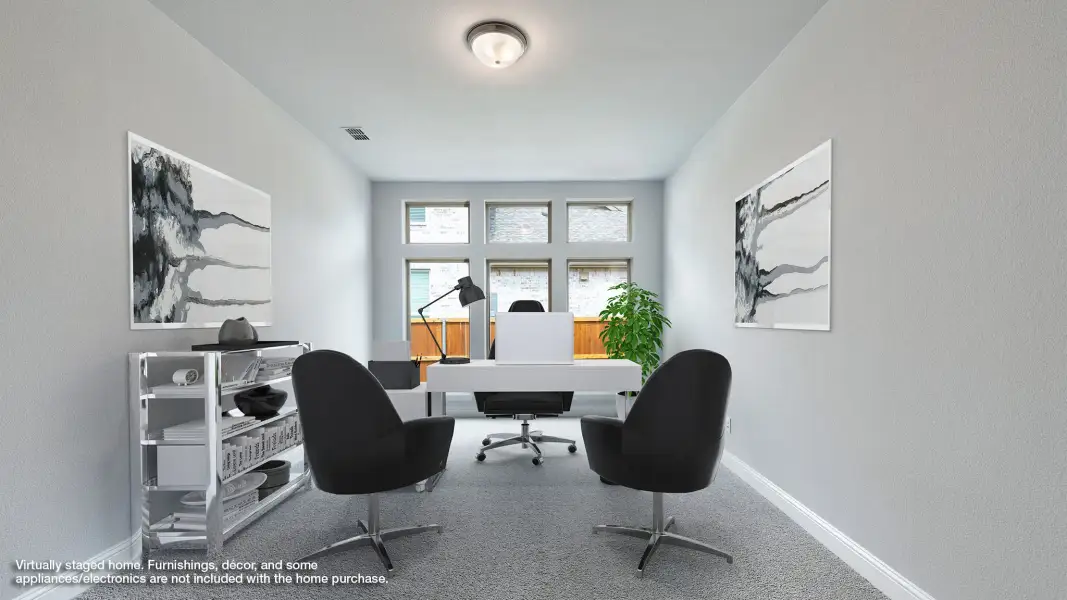 Furnished interior in a model home at Flat Creek 60' in Castroville (Image 5).