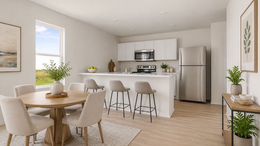 Furnished interior in a model home at The Enclave at Troy in Troy (Image 3).