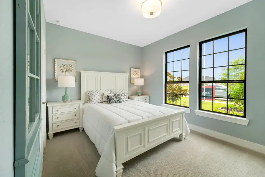Furnished interior in a model home at Mulberry Farms in Santa Fe (Image 3).