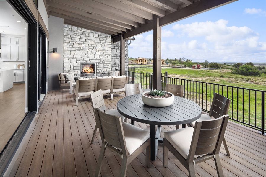 Exterior details of a home in The Summit at Castle Pines, Castle Pines (Image 6).