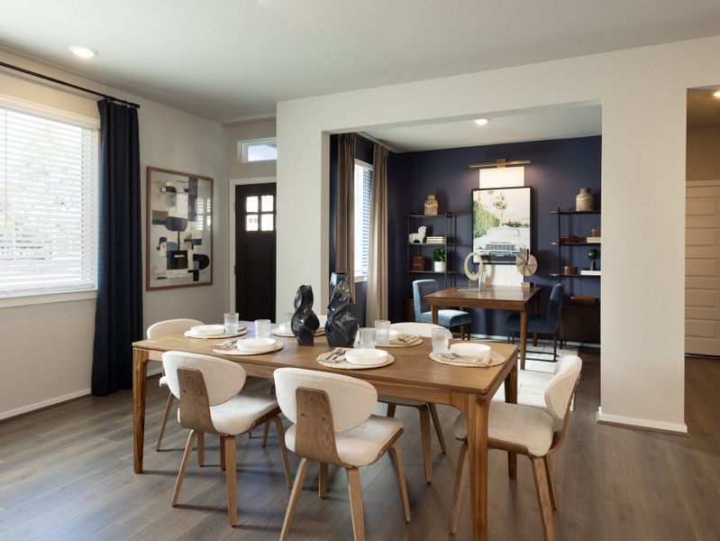 Furnished interior in a model home at Pinewood Trails - City Series in Atascocita (Image 5).