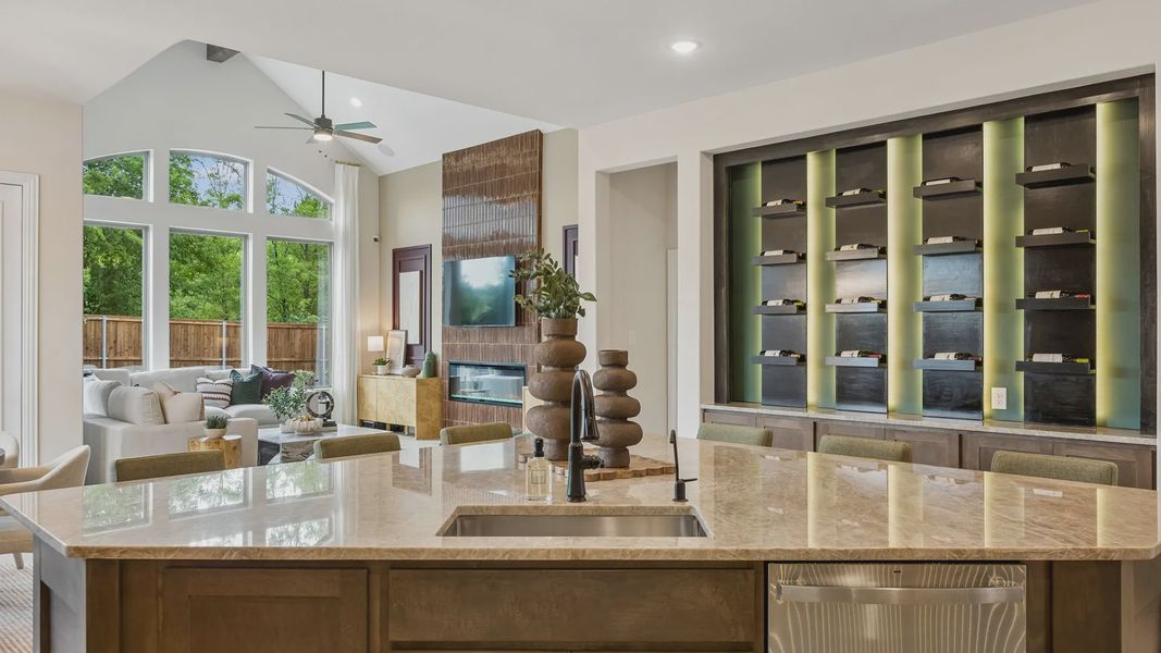 Furnished interior in a model home at Westpoint Park in Fort Worth (Image 12).