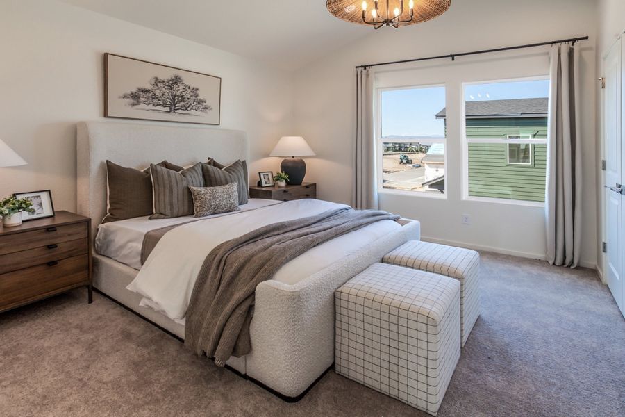 Furnished interior in a model home at Bloom in Fort Collins (Image 26).
