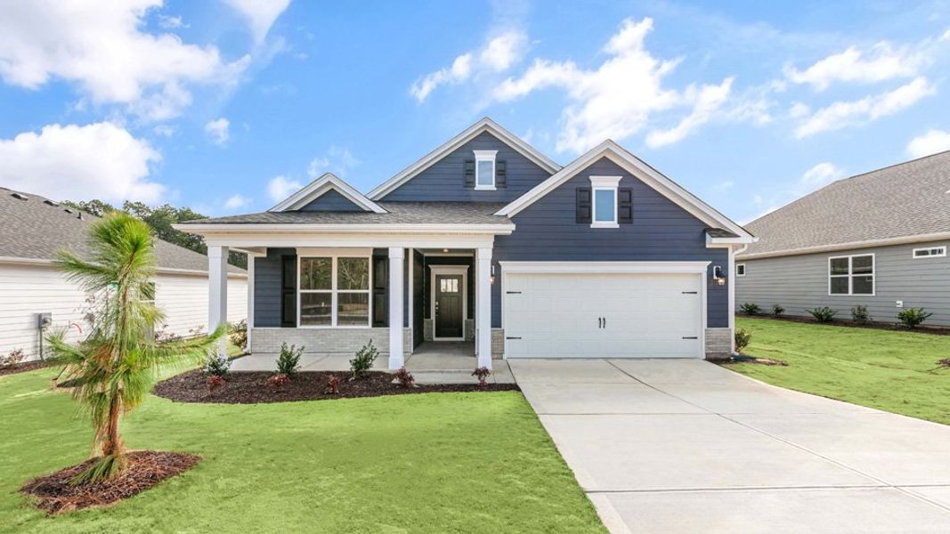 Front exterior of a home in the South Pinehurst Cottages community, located in Pinehurst, NC (Image 1). Front exterior of a home in the South Pinehurst Cottages community, located in Pinehurst, NC (Image 1).