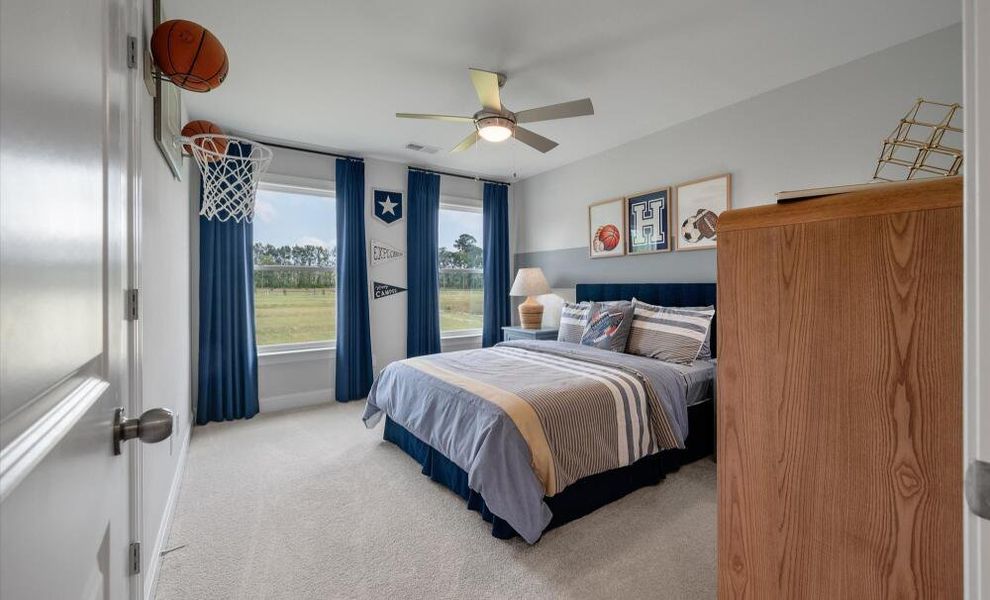 Furnished interior in a model home at Parker's Preserve in Ridgeville (Image 36).