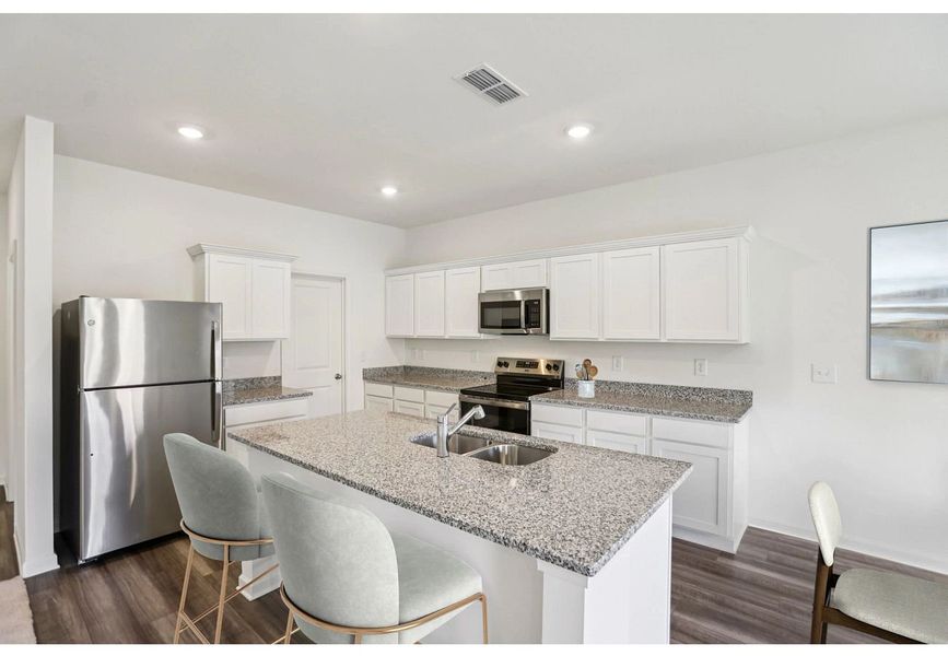 Furnished interior in a model home at Ashland in Angleton (Image 3). Furnished interior in a model home at Ashland in Angleton (Image 3).