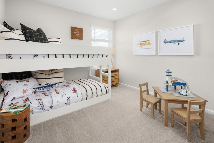 Furnished interior in a model home at The Casitas Collection at Windler in Aurora (Image 8). Furnished interior in a model home at The Casitas Collection at Windler in Aurora (Image 8).