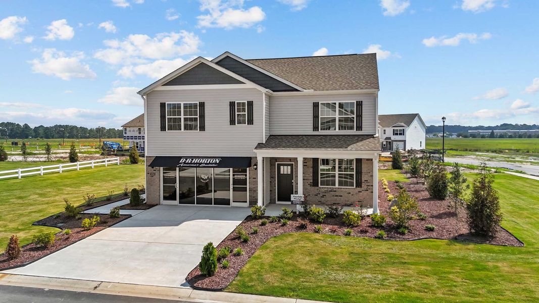 Front exterior of a home in the Ridgewood Farms community, located in Winterville, NC (Image 16).