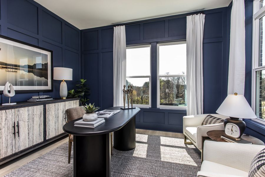 Furnished interior in a model home at Estates at Daves Creek in Cumming (Image 7).