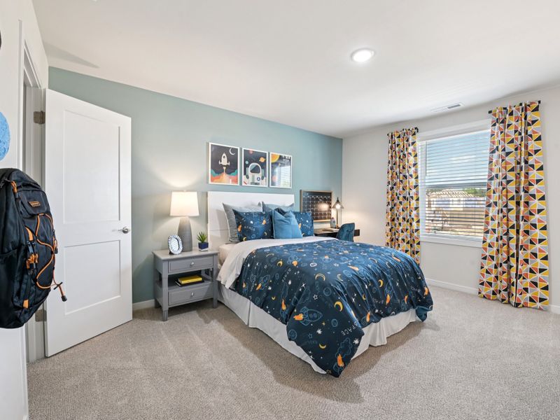 Furnished interior in a model home at Marshburn Landing - Signature Series in Wendell (Image 17).