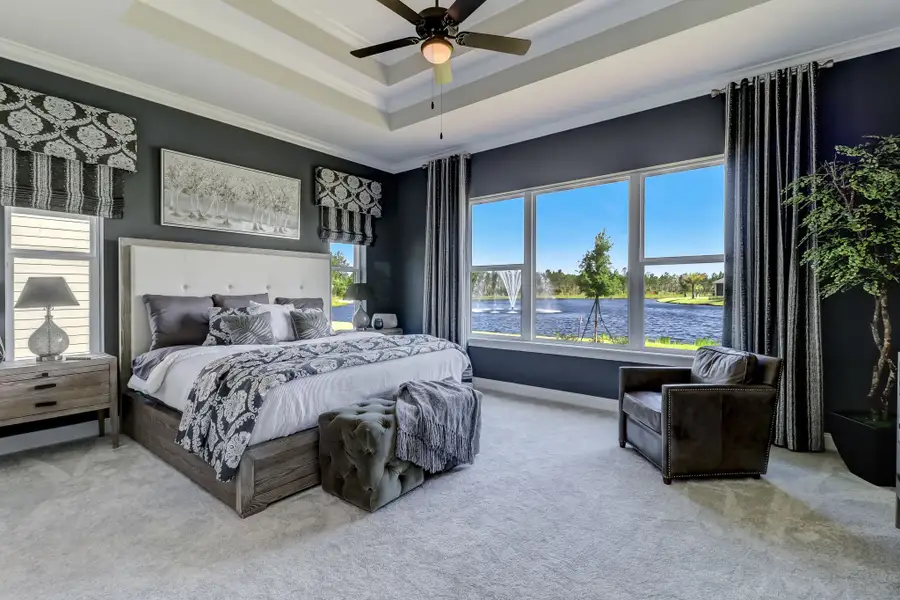 Furnished interior in a model home at Southwind Plantation in St. Augustine (Image 6).