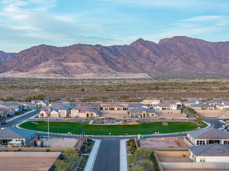 Aerial view of the Sentiero at Windrose community in Waddell, AZ, showing layout and nearby surroundings (Image 11).