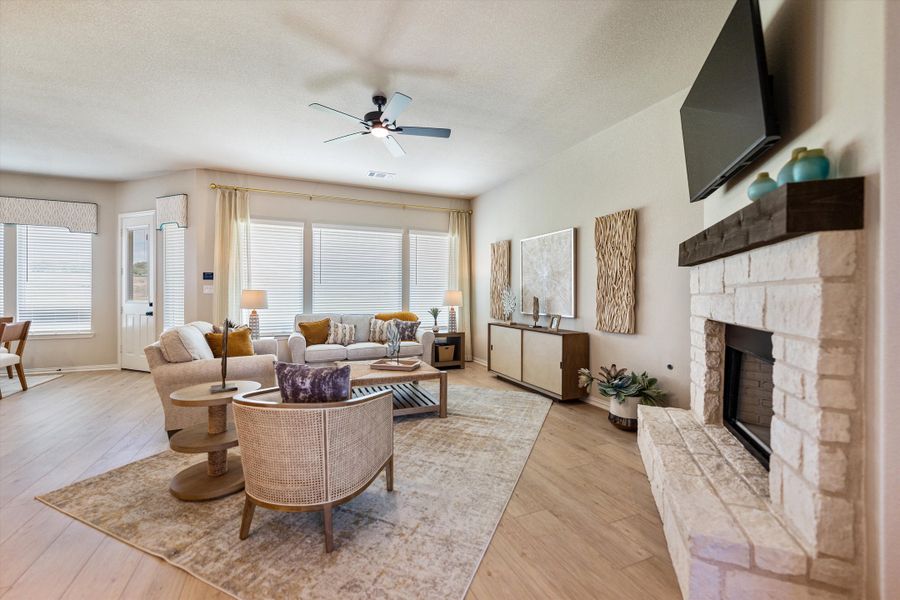 Furnished interior in a model home at Hillview Addition in Decatur (Image 32).