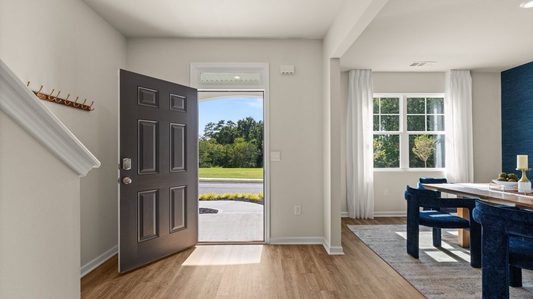 Furnished interior in a model home at Brooks Station in Dacula (Image 50). Furnished interior in a model home at Brooks Station in Dacula (Image 50).