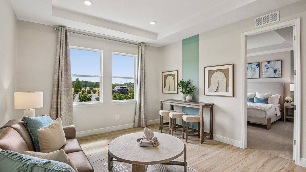 Furnished interior in a model home at Hammock at Two Rivers in Zephyrhills (Image 70).