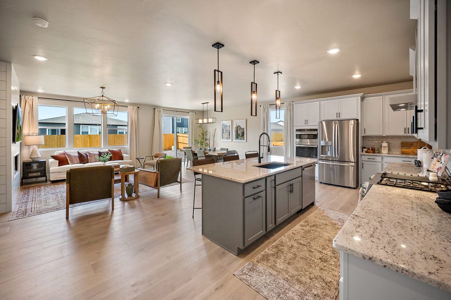 Furnished interior in a model home at The Glen-12 in Colorado Springs (Image 13).