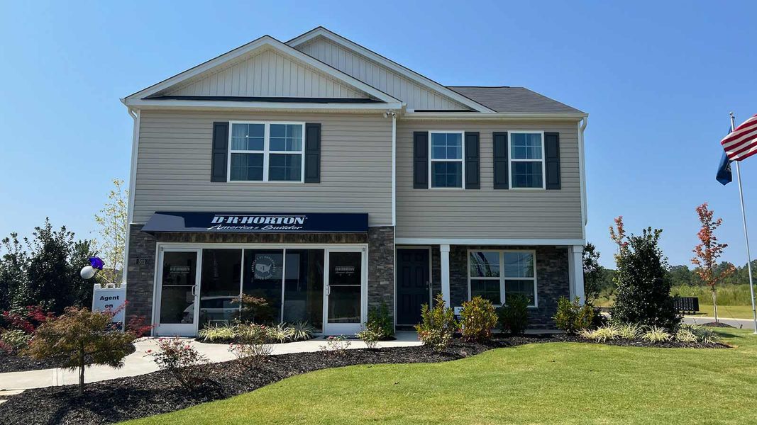 Front exterior of a home in the Edinborough community, located in Gibsonville, NC (Image 4).