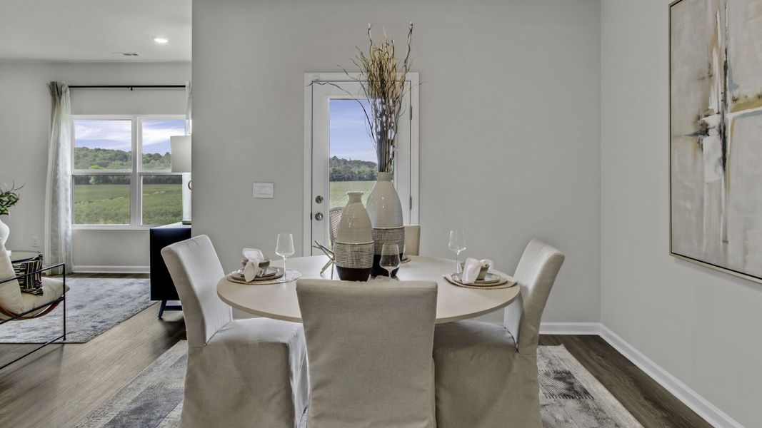 Furnished interior in a model home at Bailey Park in Fayetteville (Image 23).