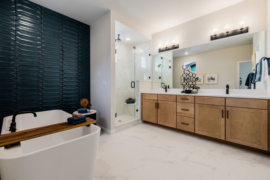 Furnished interior in a model home at Painted Prairie in Aurora (Image 55).