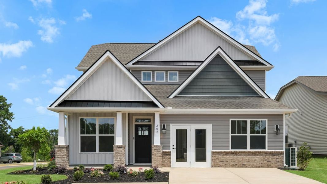 Front exterior of a home in the Edgewood Estates community, located in Greenville, SC (Image 1). Front exterior of a home in the Edgewood Estates community, located in Greenville, SC (Image 1).