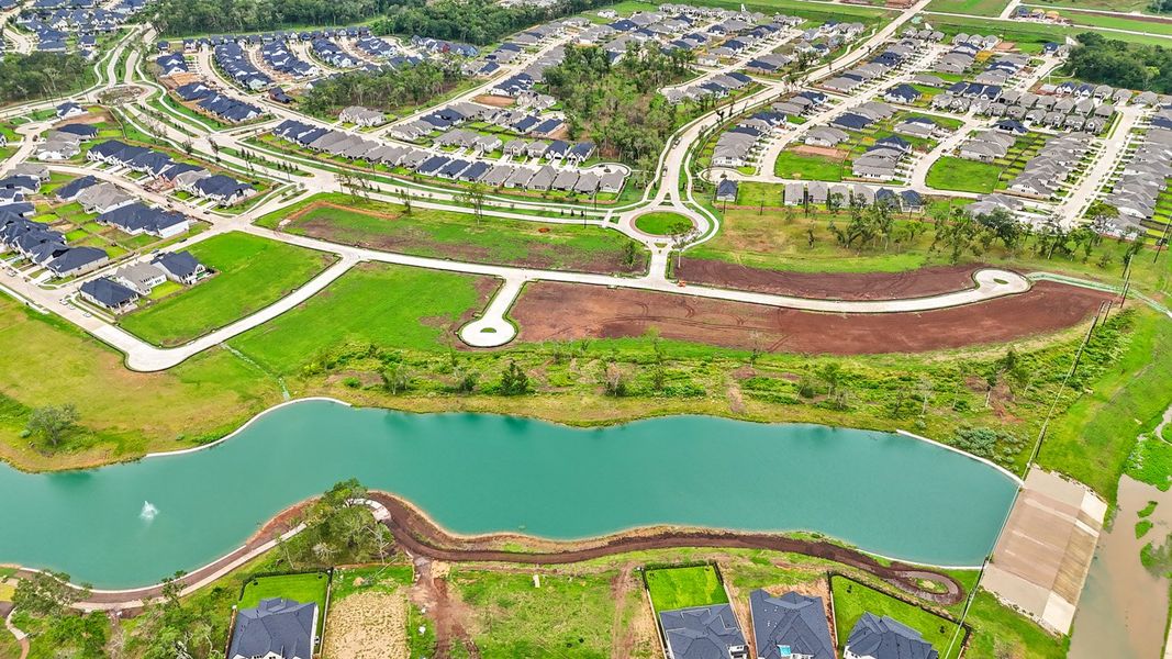 Aerial view of the Sienna community in Missouri City, TX, showing layout and nearby surroundings (Image 14).