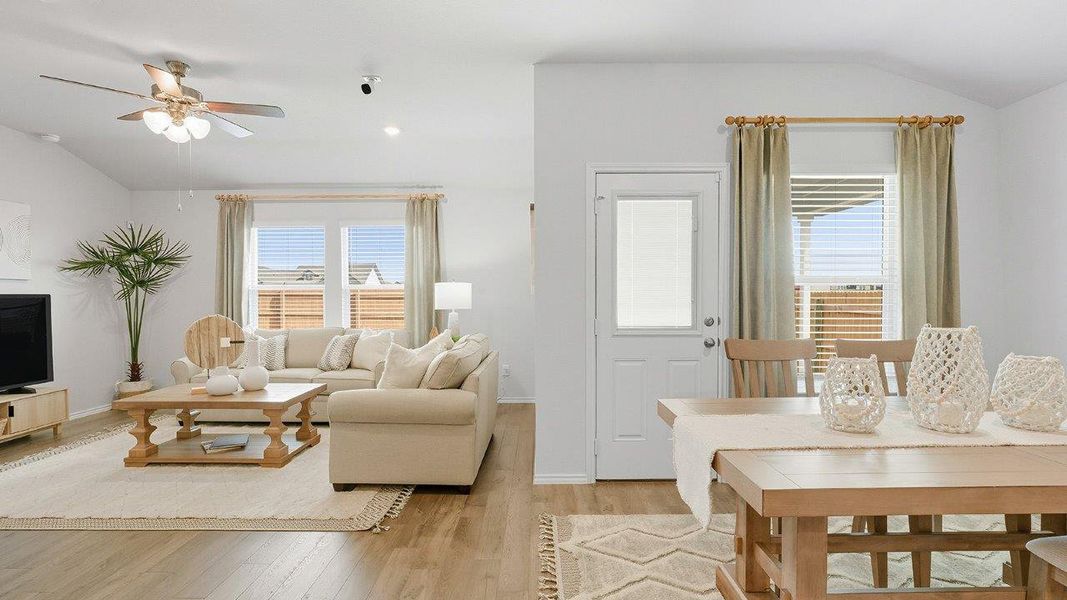 Furnished interior in a model home at Mesa Ridge in Temple (Image 19).