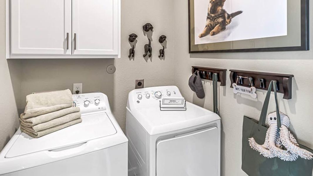 Furnished interior in a model home at Avalon at Cypress in Cypress (Image 29).