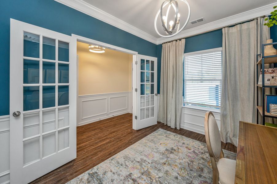 Furnished interior in a model home at Bryson Farms in Byron (Image 7).